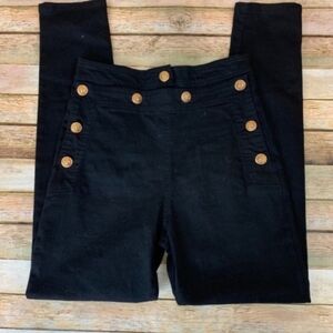 NWT black pants torn by Ronny Kobo